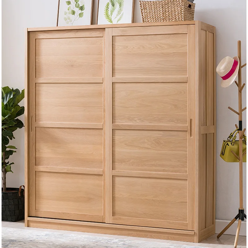 product-portable wardrobe wooden clothes storage closet new design sliding door portable sliding doo-1