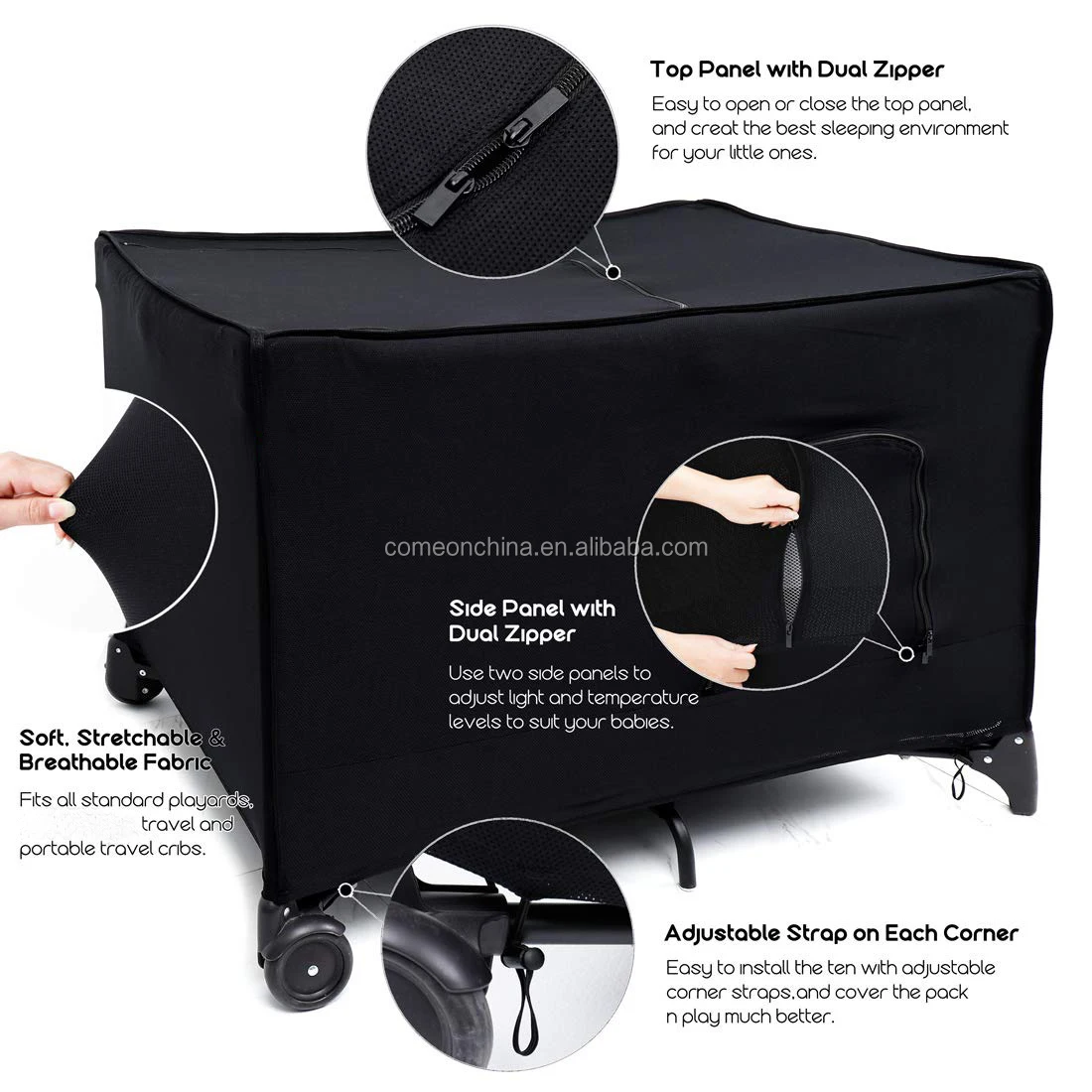 Crib Blackout Canopy Capota Opaca Para Cuna Tent For Indoor Outdoor