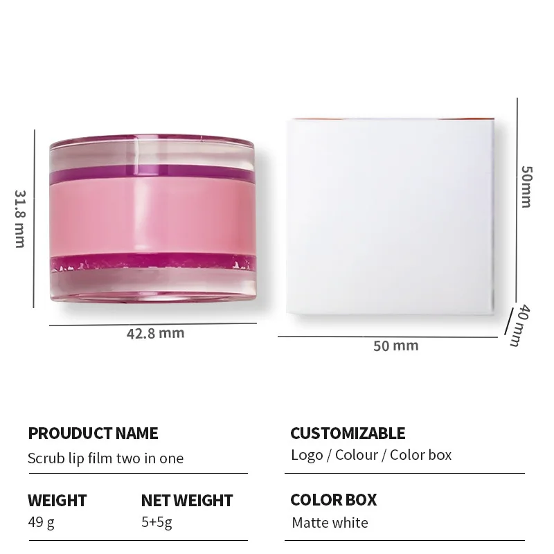 Custom Private Label Lip Scrub Jar Balsamos Labial Cheapest High Review