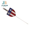 Jiabo custom soft enamel 3d Chile flag bookmark metal