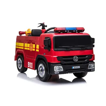 12v fire engine two seater ride on