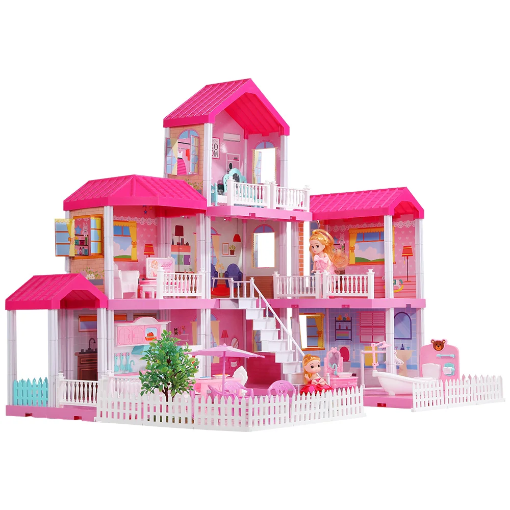 Girl's Mini House Game Set Pretend Play Toys Dollhouse Furniture Other ...