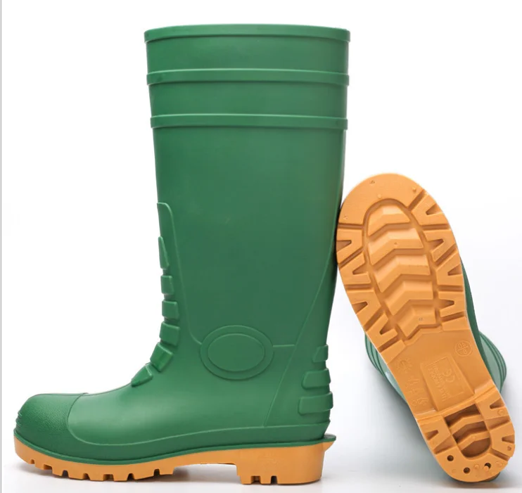 Men High Pvc Rain Boots Waterproof Industry Safety With Or Without