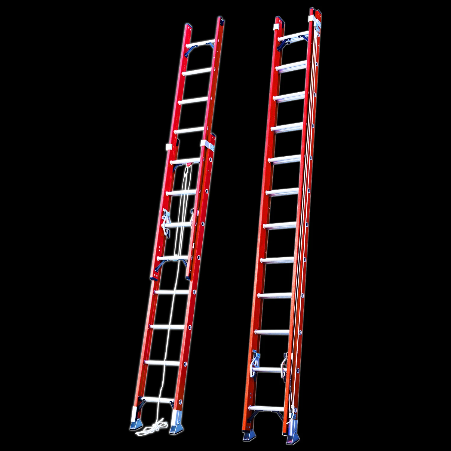 312m Full Fiberglass Extension Ladder With 2 Parts And Aluminum Rung Steps Buy Fiberglass