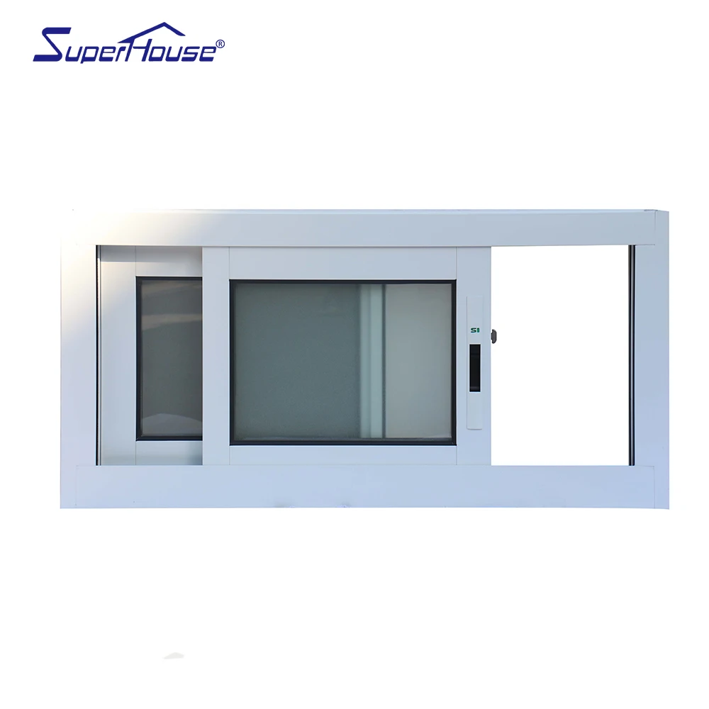 Australia standard frosted glass sliding windows with fly screen double glazed with mesh