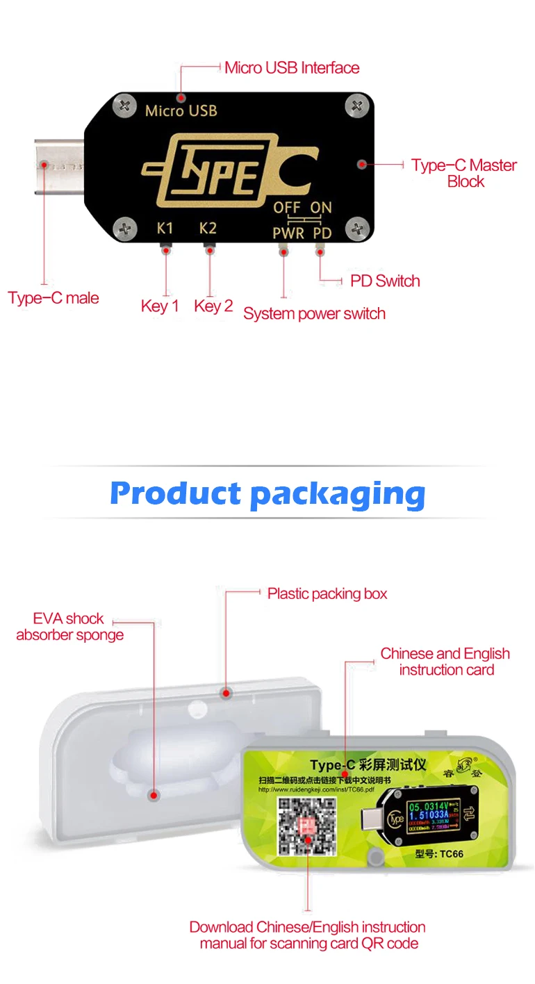 Tc66 Bt Type C Voltage Flowing Current Usb Tester Analog Mini Digital Multimeter Function Of A Voltmeter Ammeter Price Detector Buy Electronic Test And Measurement Instrument Electrical Power Jiabaida Usb Voltage Tester Current Meter