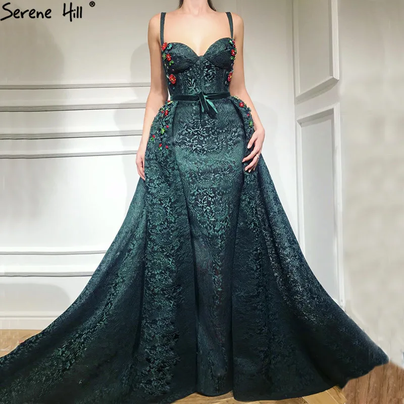 green dinner dress