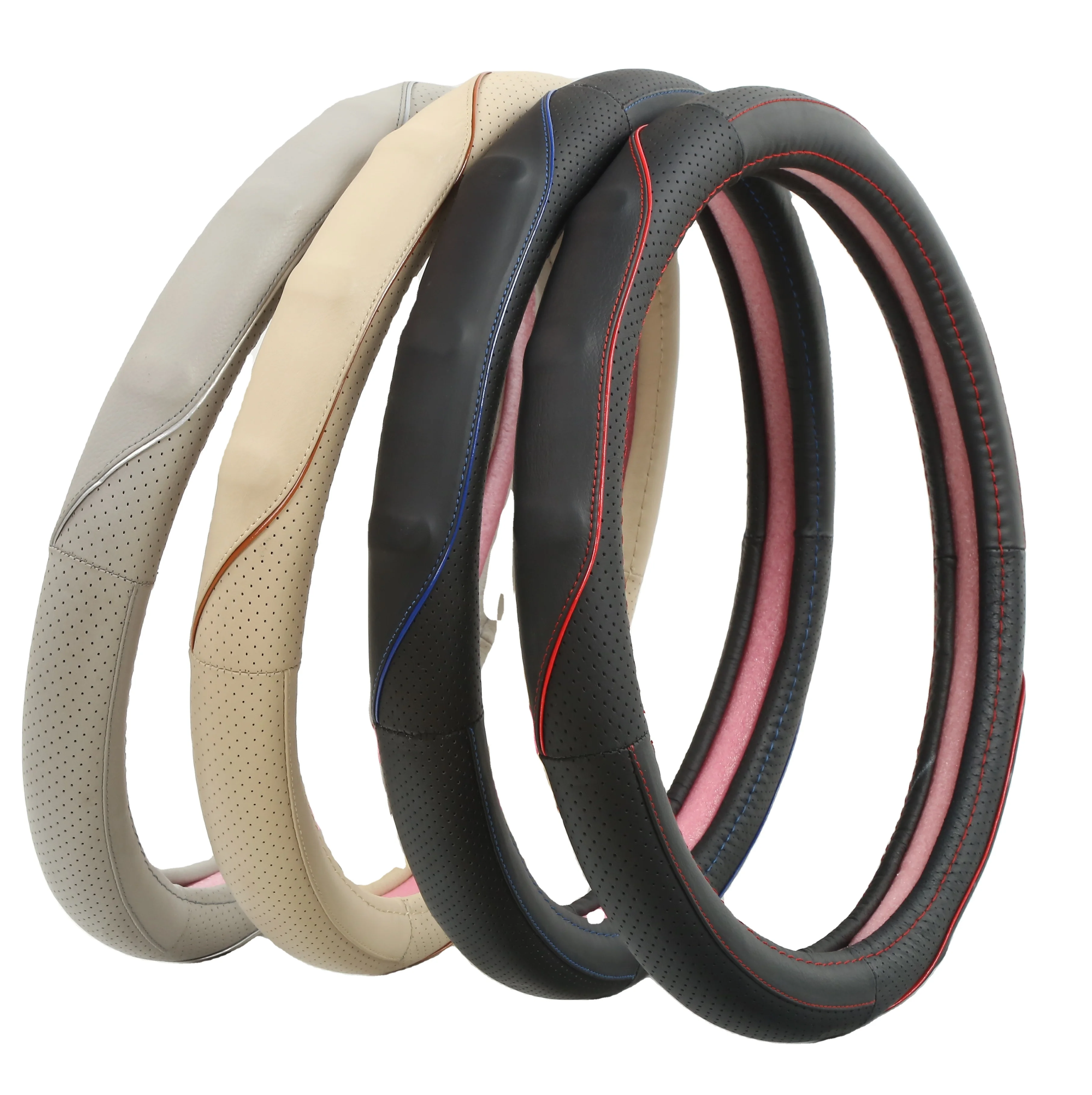 
Wholesale Universal Leather Car Steering Wheel Cover 