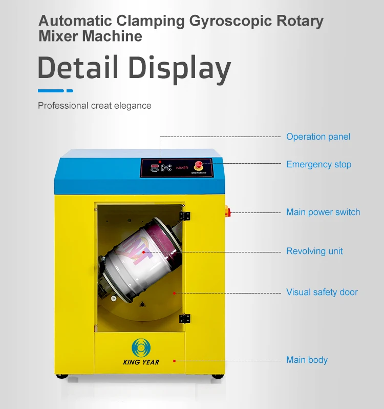 Liquid Automatic Gyroscopic Paint Mixing Equipment Mixer Machine For