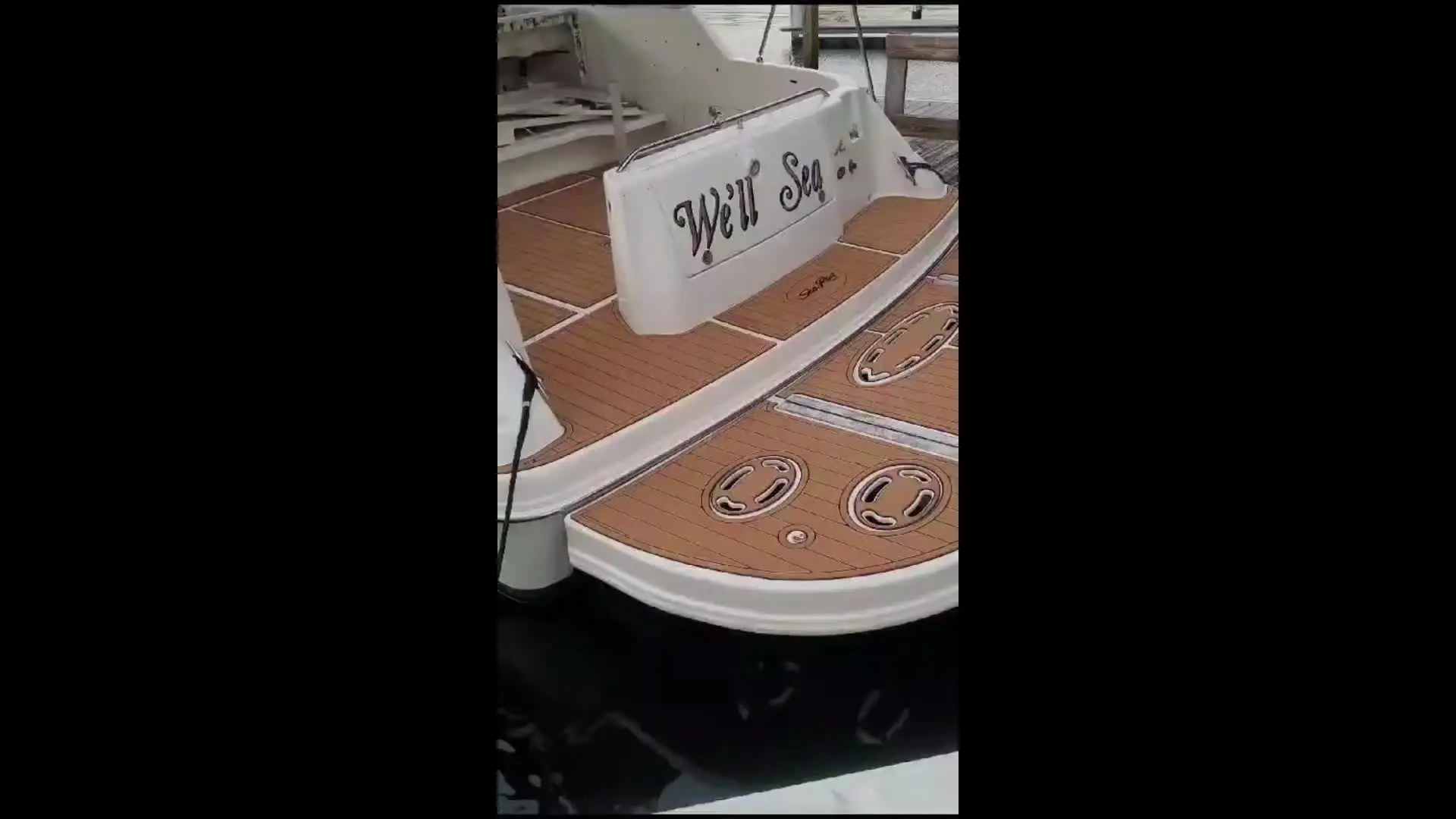 2018 Monterey 214 SS plate-forme de bain étape Pad bateau EVA mousse Faux teck pont support de sol adhésif SeaDek Gatorstep Style sol