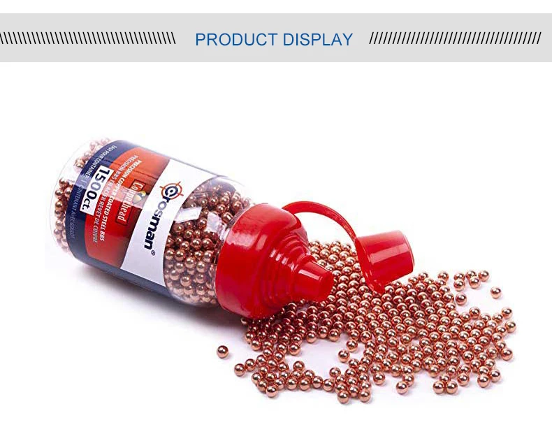 Best Supplier Steel Shot Bbs .177 Calorie 4.5mm Copper Plated Steel Bbs