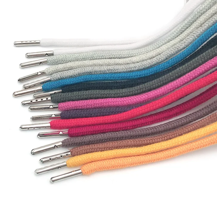 Factory Wholesale Braided Ropes Cotton Polyester Drawcords For Hoodies ...