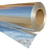 Perforated radiant barrier foil insulation coated woven mesh fabric
