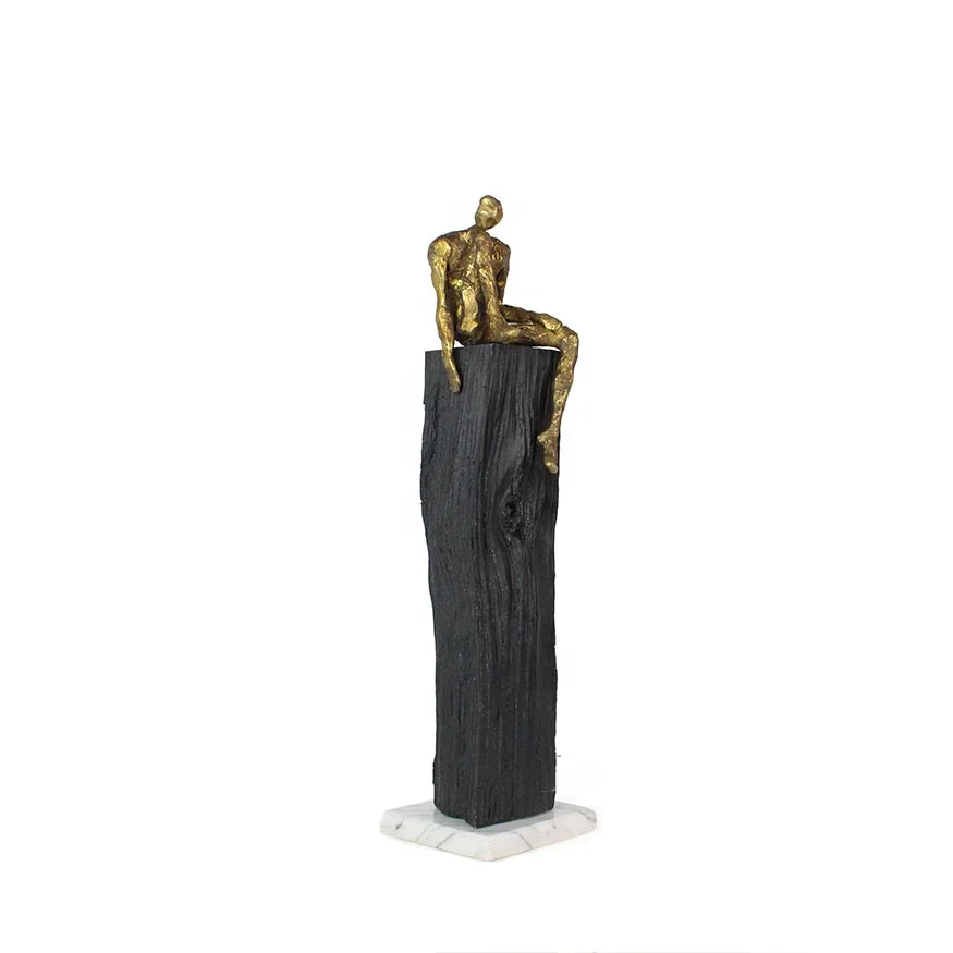 Modern Statue Decorate Abstract Art Resin Sculpture Simple Statue Ornament Figurine Home and Office Decoration manufacture