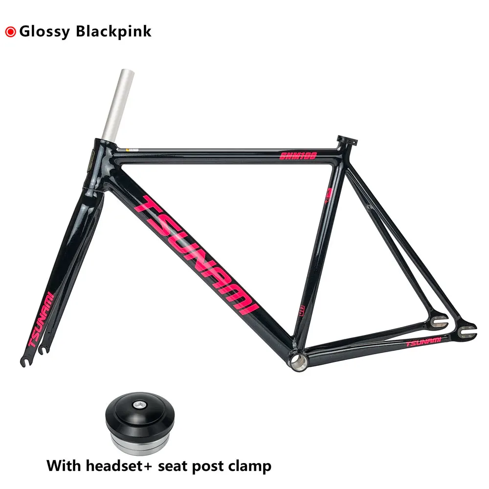 Tsunami SNM100 700C Aluminum Alloy Fixed Gear Bike Frame with Disc