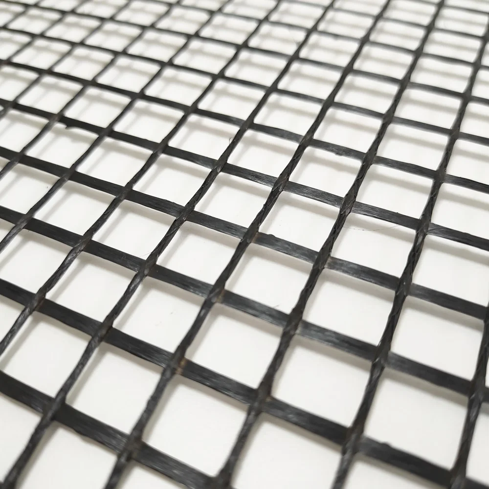 High Tensile Basalt Fiber Mesh Geo Grid Fiberglass Geogrid Coated