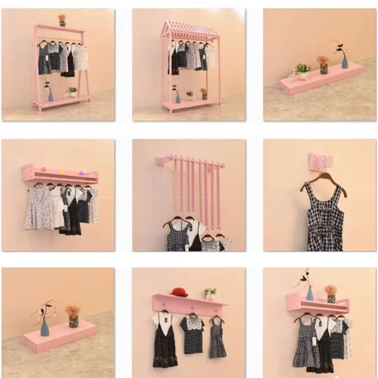 Tmj-2031custom Luxury Shopping Retail Store Pink Wood Kids Mannequins