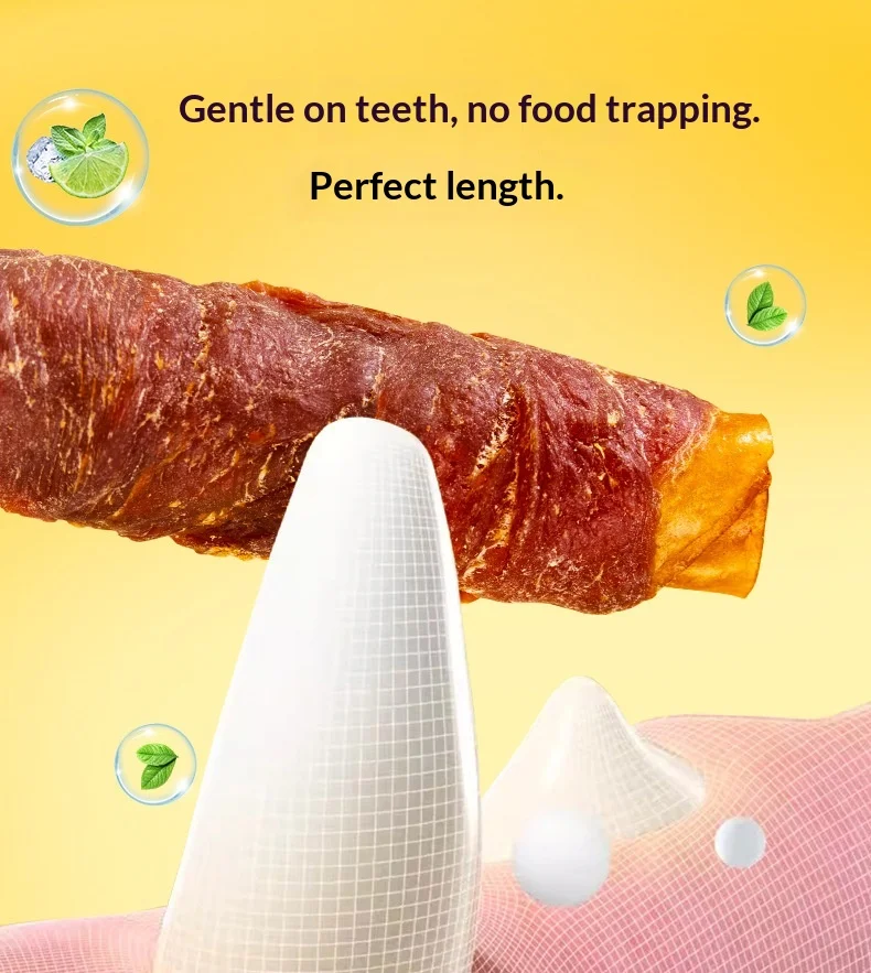 Dog Snack Pig Skin Grinding Stick Wrapped Duck & Chicken Dried Teddy Bear Bite Resistant Tooth Cleaning Pet Food supplier