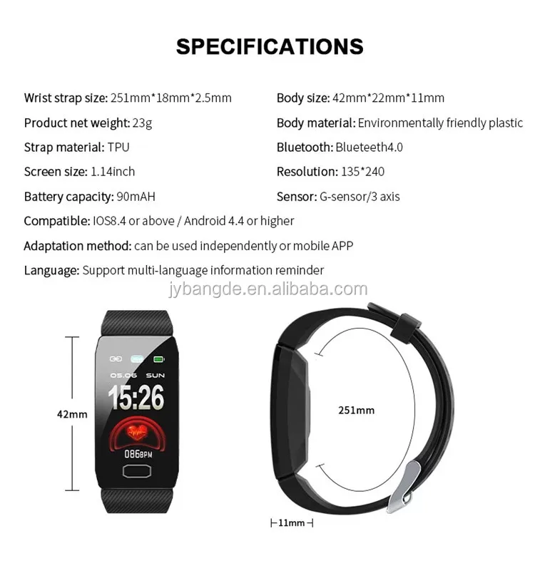 Sport smartwatch bracelet Q1 smart band ip67 waterproof fitness heart rate watch