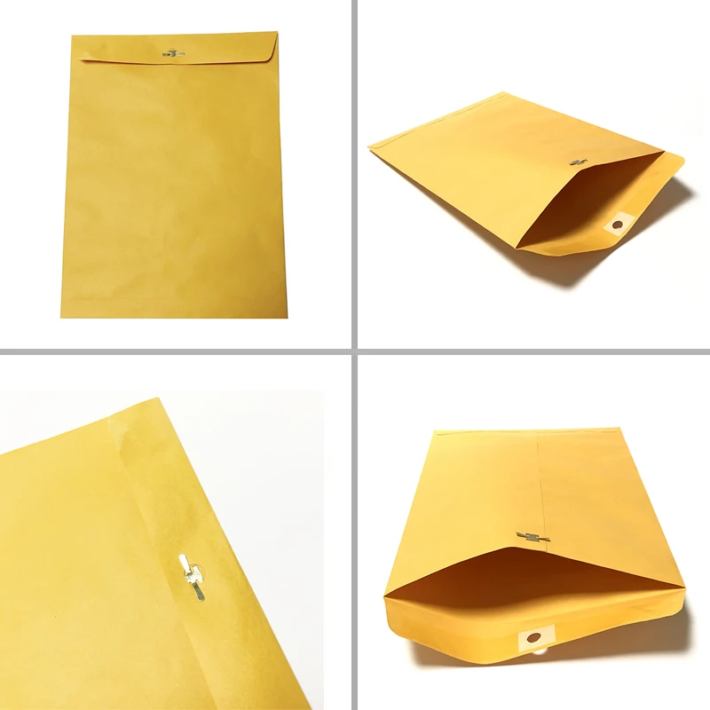 28lbs Kraft Paper 9 X 12 Clasp Envelopes With Deeply Gummed Flaps,Great