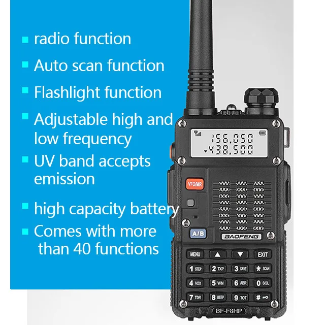 Baofeng Bff8hp Uv5r 3rd Generation 8w High Power Walkie Talkie Dual