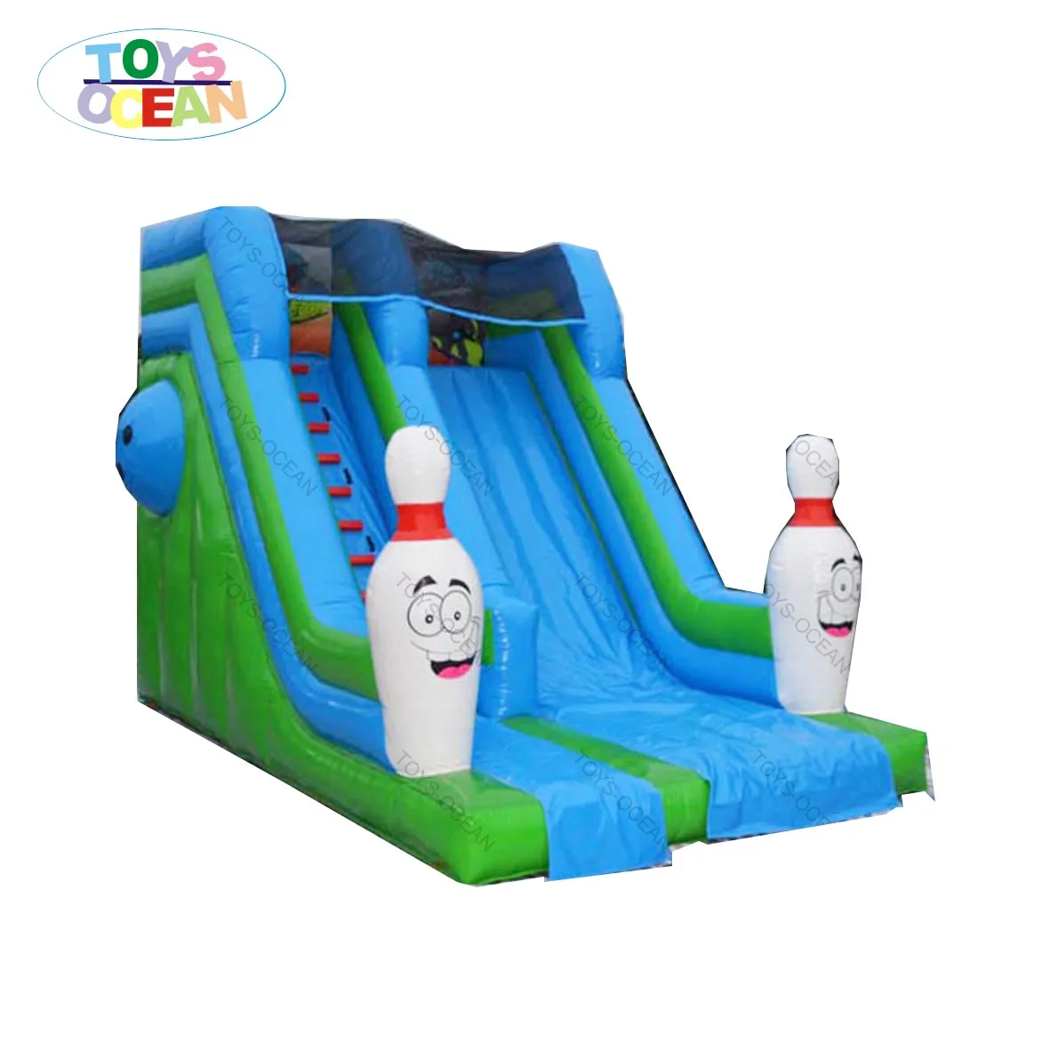Medium Inflatable Bowling Mattress With Slide Jump House Buy Medium