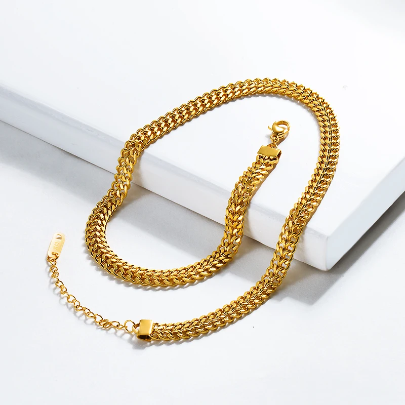 

BAOYAN Fashion IP Gold Plated New Design Stainless Steel Chain Necklace Jewelry Bijoux, Customer request