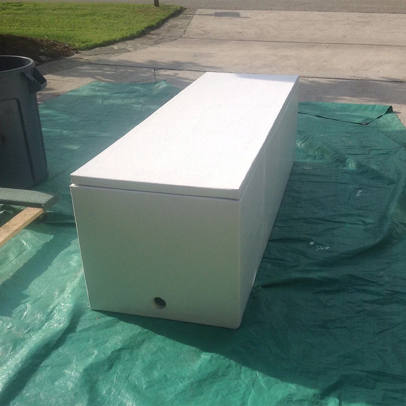 Fiberglass store cooler box