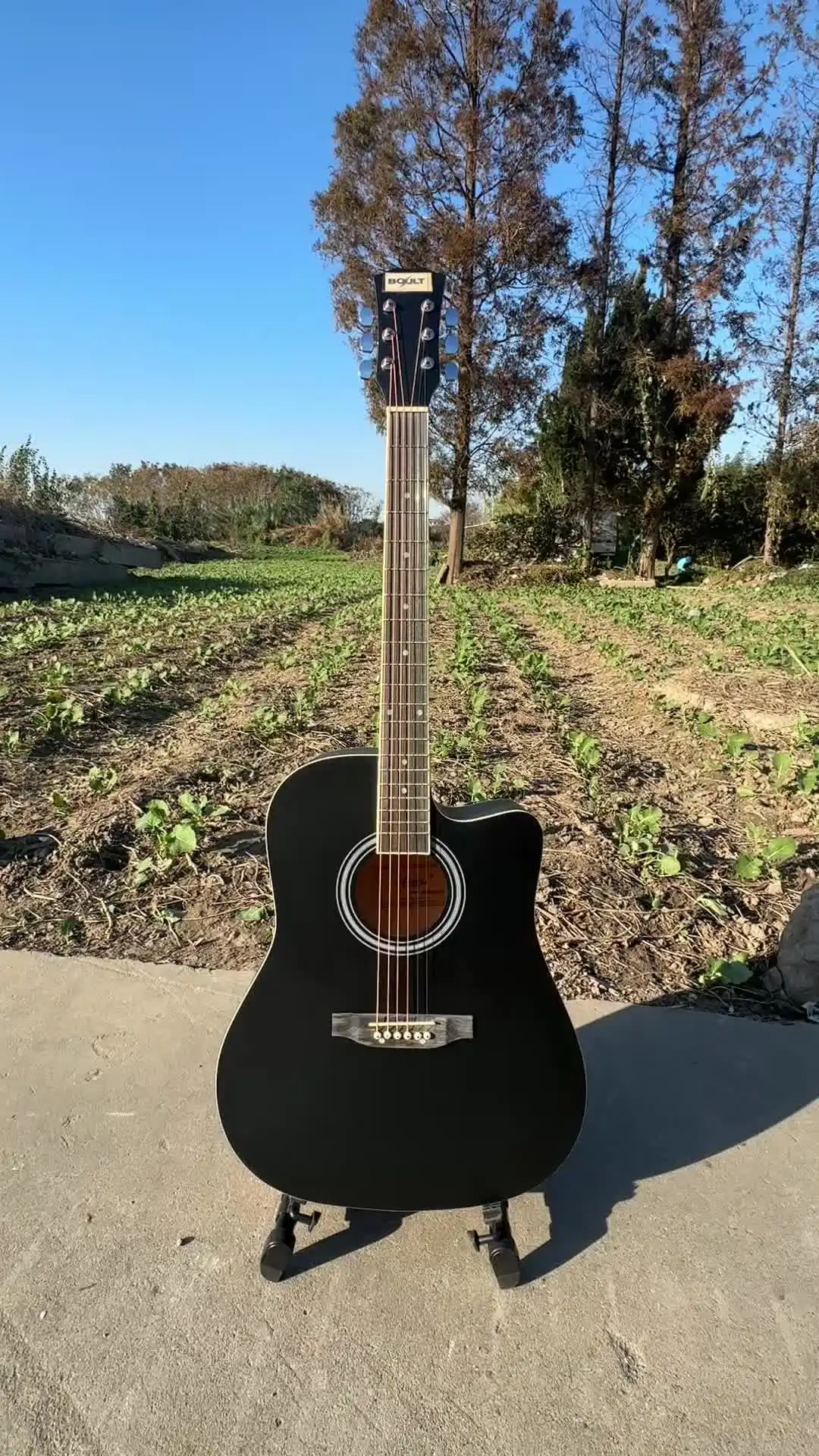 Chitarra Acustica Elettrificata 41 Pollici – Colore Nero – Strumentimusicalitop – Offerta Speciale - Foto 2