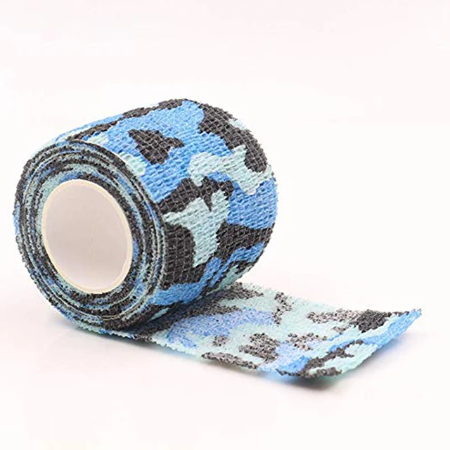 Camo Cohesive Elastic Self Adhesive Tattoo Bandages Tape For Grip Cover