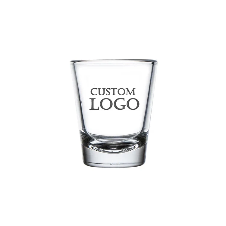 Customized Logo High Quality Glass Shot Glasses 50ml/1.5 Oz Color Changing Bullet Shot Glass
