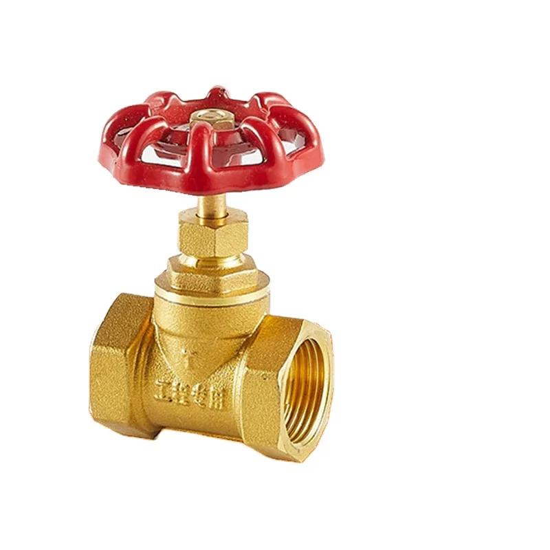 3/4 Inch Water Brass Gate Valve With Iron Handwheel 235g Control Brass ...