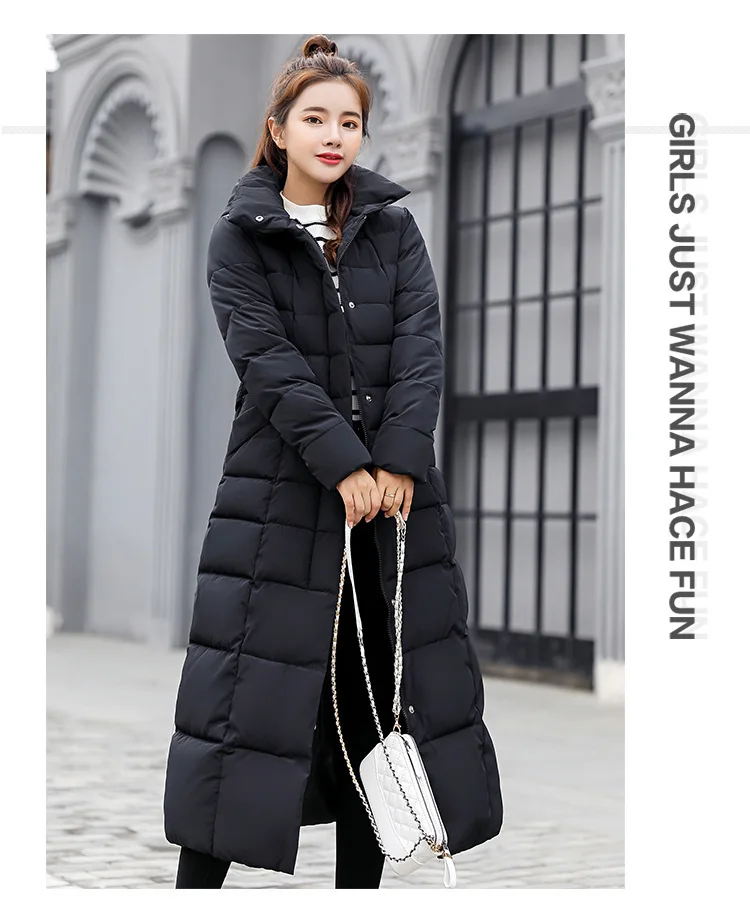 Hot selling winter coat women winter long jackets for ladies black women's jackets