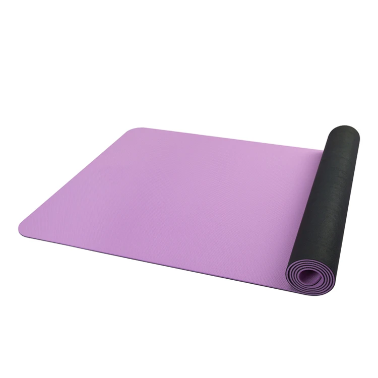 定制颜色5毫米tpe健身房橡胶瑜伽垫图案
