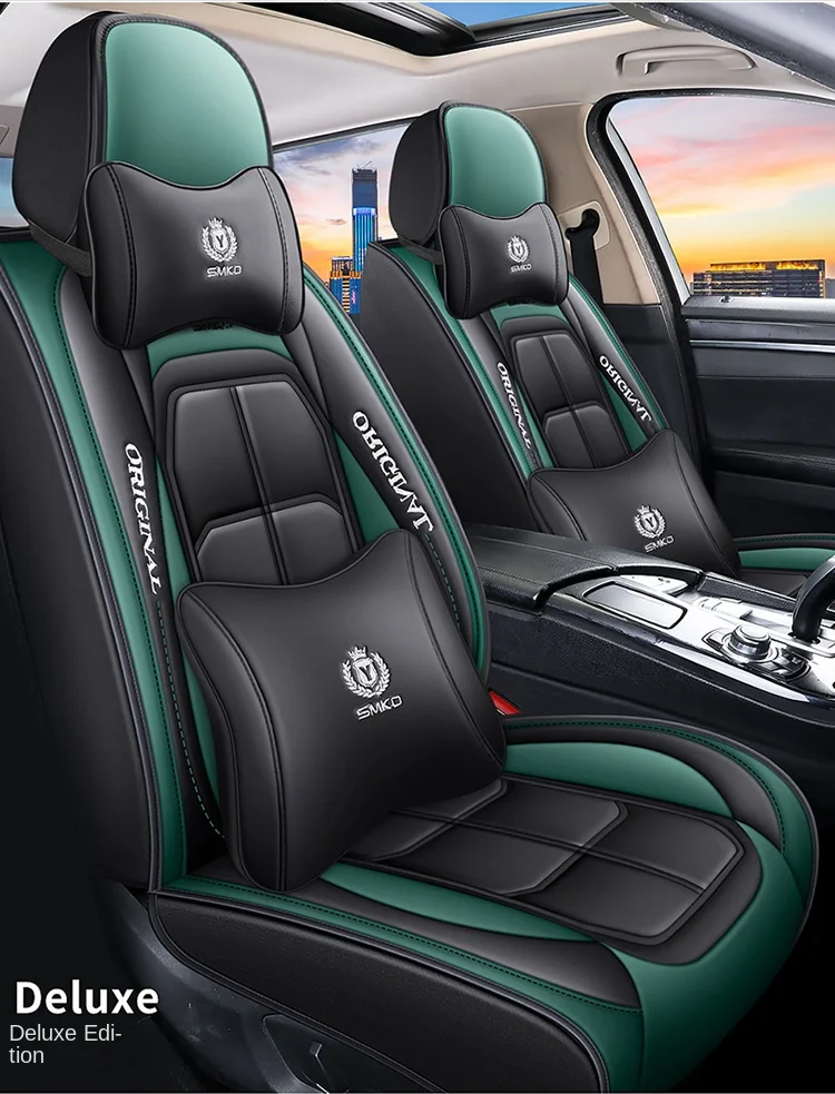 All-Car Five-Seat Leather Cover Fully Encircled Four Seasons Universal Wear-Resistant Dirt-Resistant Breathable Car Seat Cushion manufacture