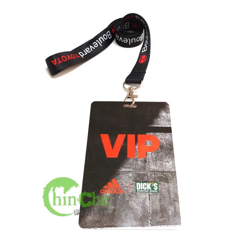 No Minimum Laminated Pvc Hard Vip Credential Pass Badge All Access
