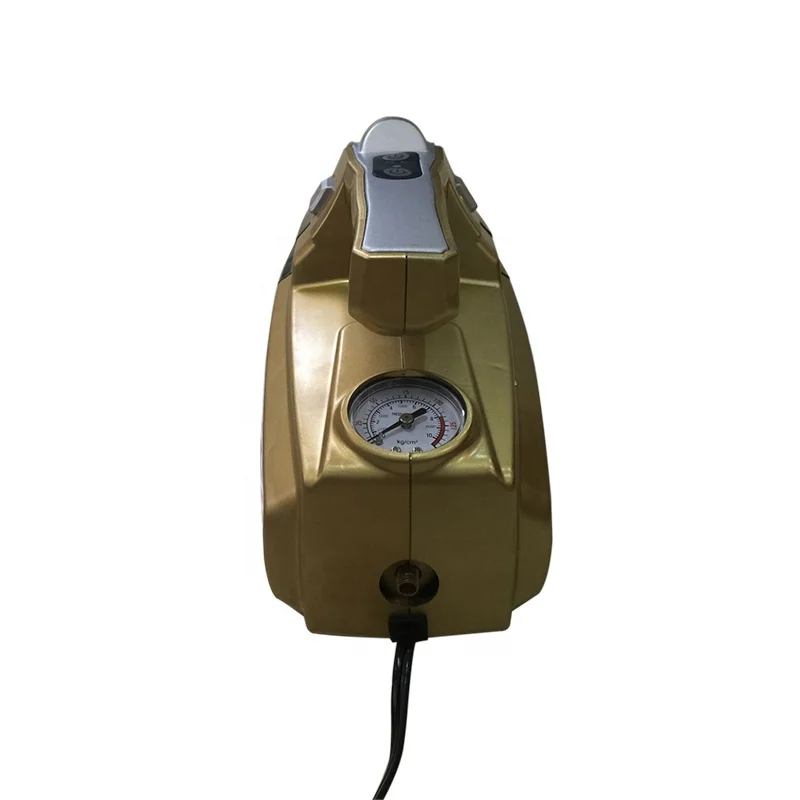 HCMAX 4 en 1 Aspirateur de Voiture Portable Portatif Multi-usage Buster de Poussière Humide Sec 12V 100W avec Manomètre Lumière LED Compresseur dair de Voiture Gonfleur de Pneu 