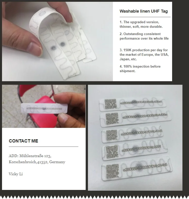 UHF RFID laundry tag
