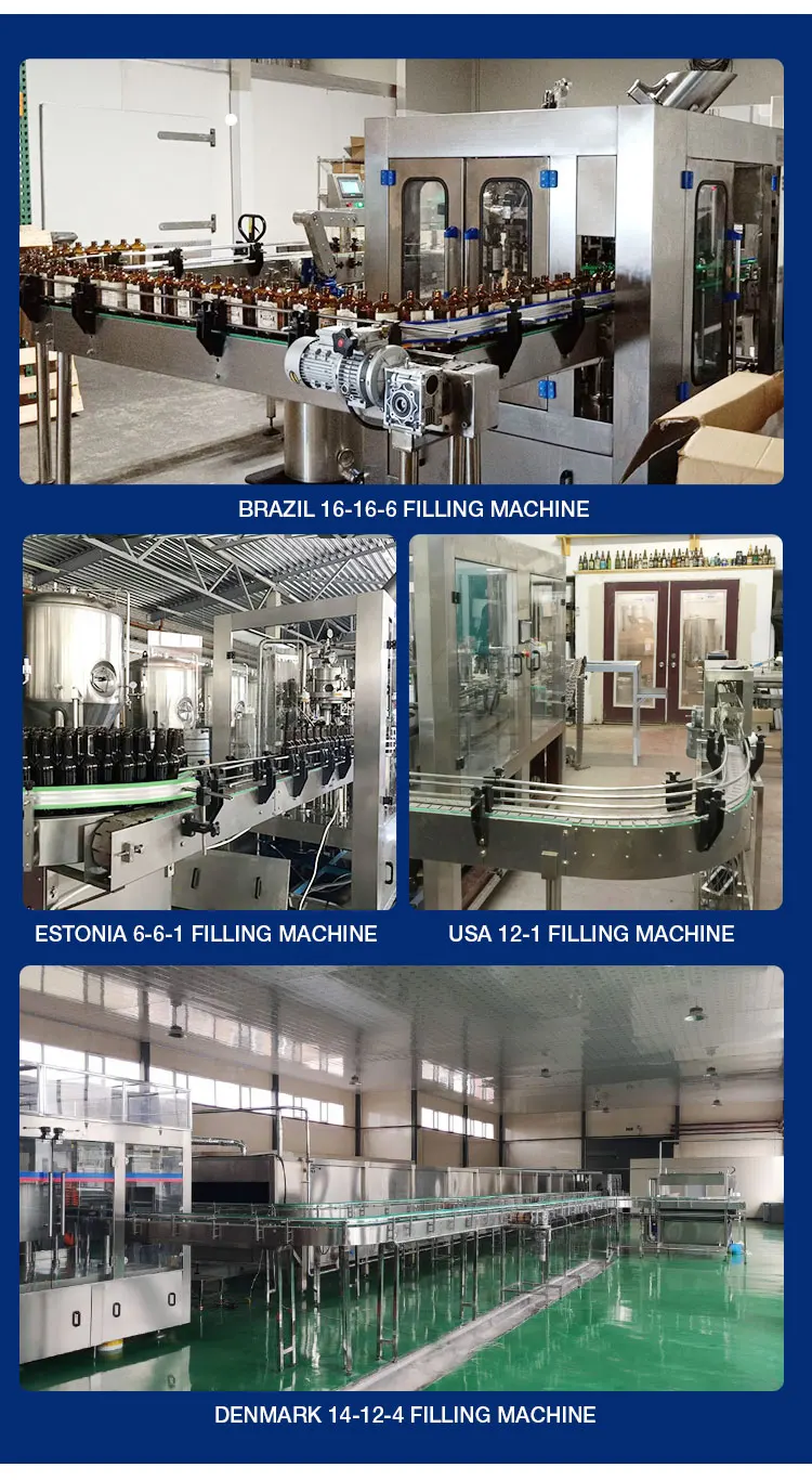 Fully automatic craft beer bottling plant