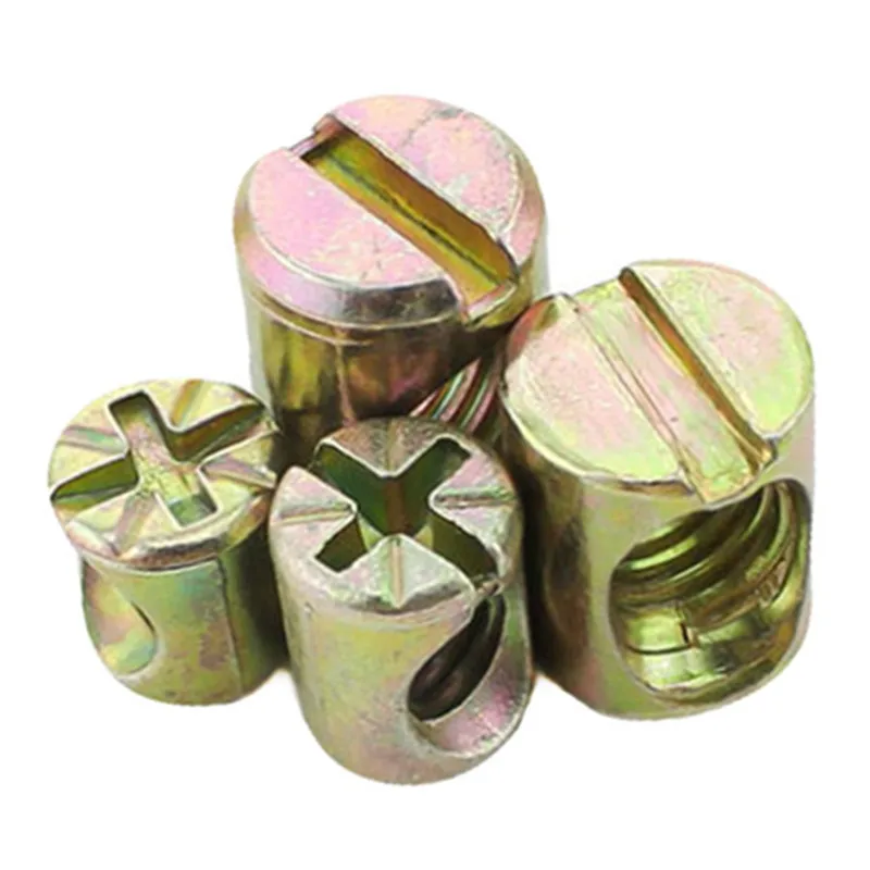 Furniture Fittings Cross Hole Nut Hammer Nut For Furniture Cross Dowel