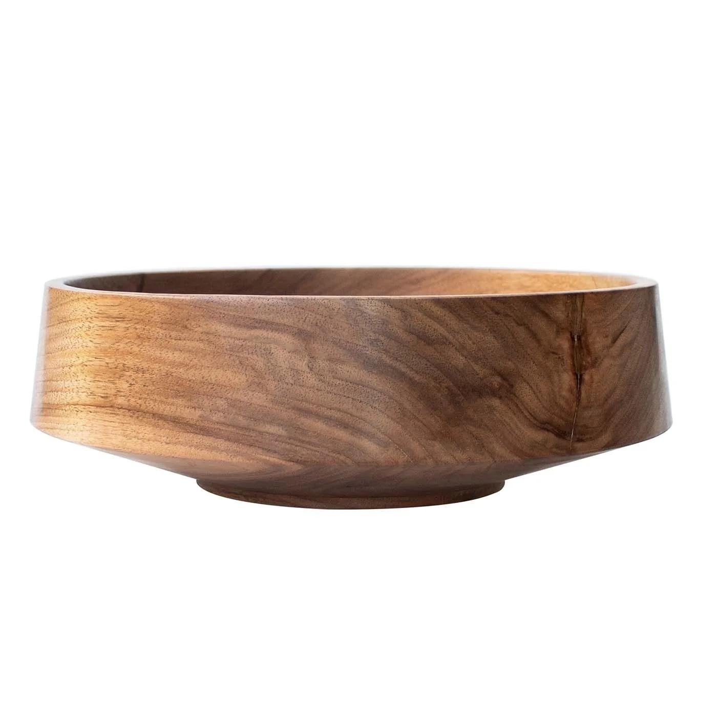 Hot Selling Enamel Hand Crafted Mango Wood Dining Bowl With Server For