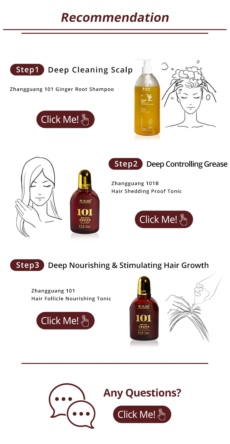 Wholesale 101b Shedding Proof Hair Growth Formula Anti Hair Loss Tonic