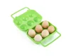 BPA FREE Plastic outdoor egg box for 6pieces Egg protector