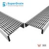 Rectangular hair strainer stainless steel floor grating drain cover