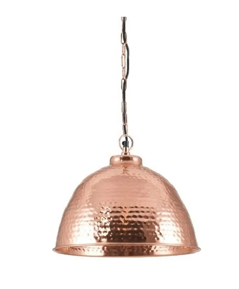 Hammered Dome Pendant -Copper finish lightning hanging lamp, made in India