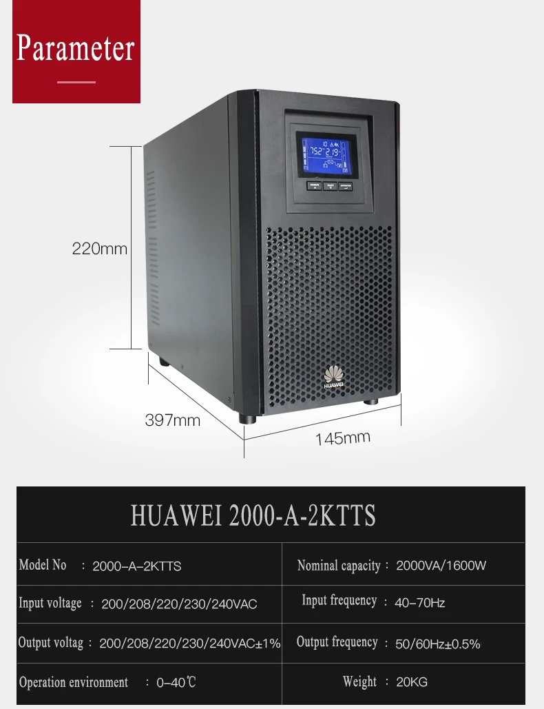 UPS 2000-A Series - Reliable Power with Built-in Battery
