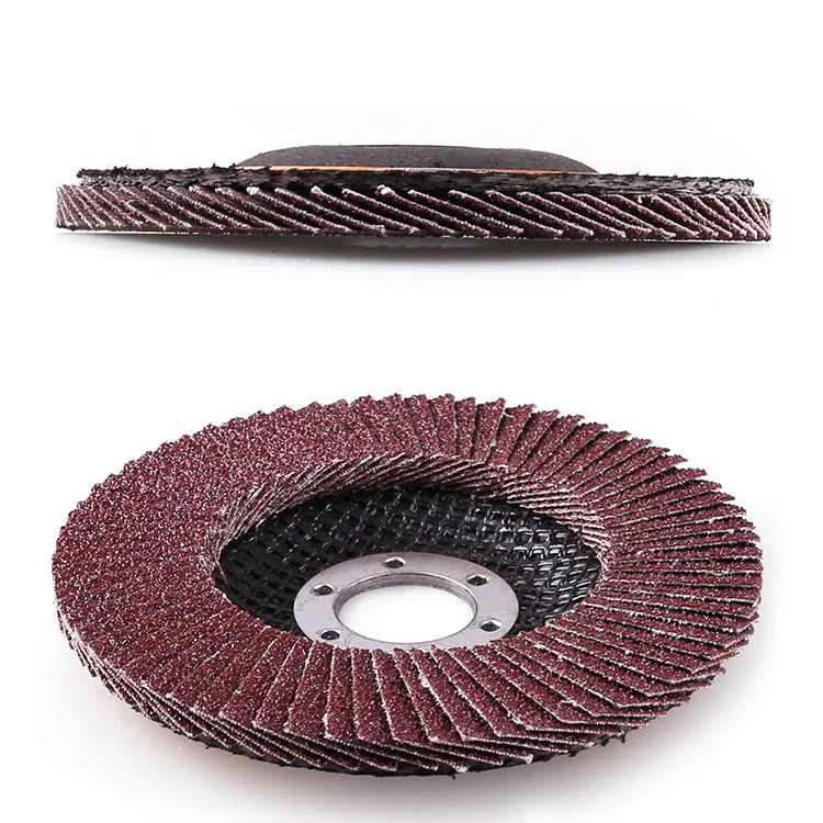 Abrasive flap discs 4.5 inch fiberglass backing aluminum oxide grinding flap disc
