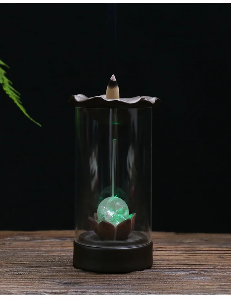 Wax Incense Burner Waterfall Incense Burner Backflow Crystal Agarwood