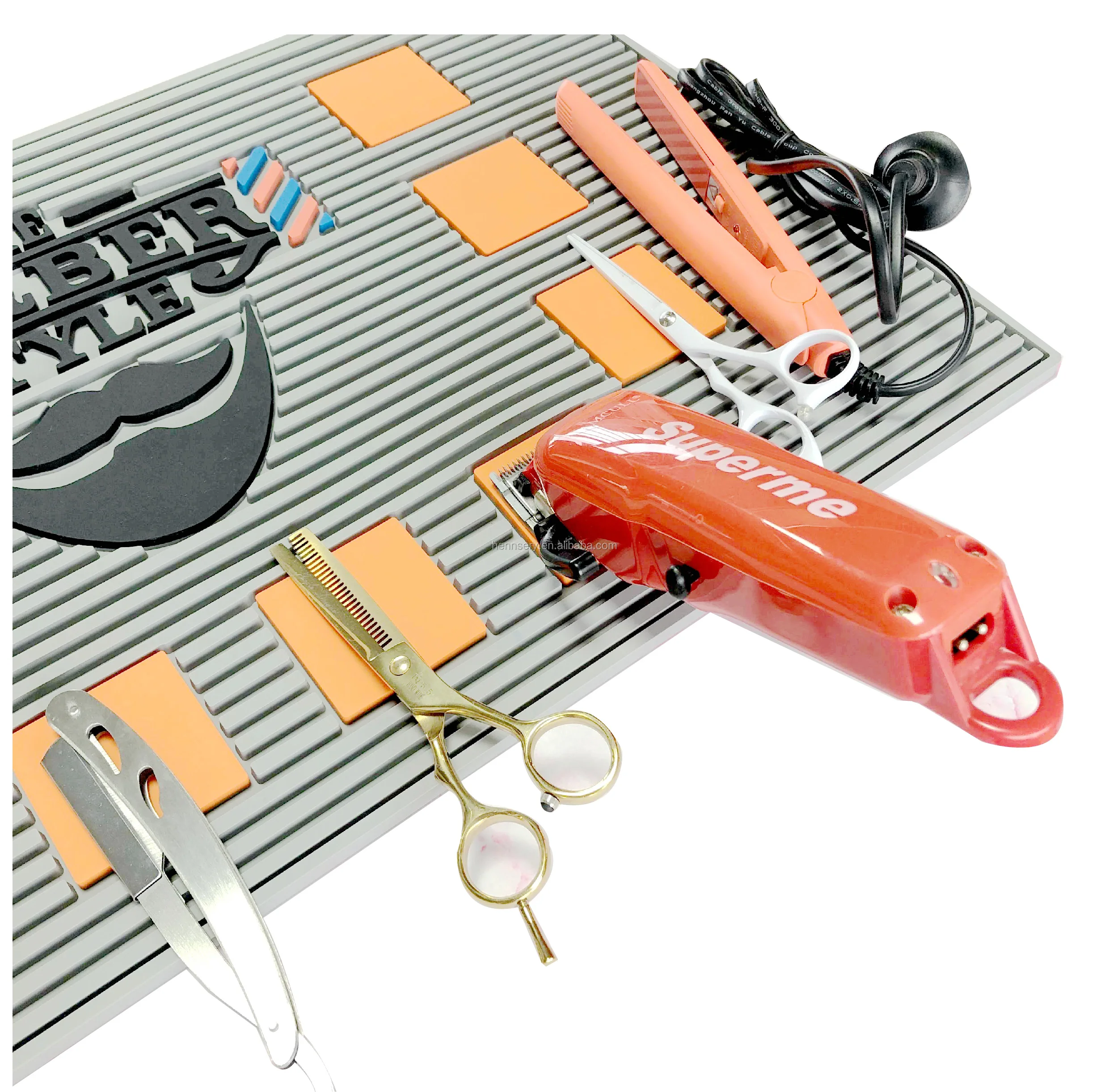 Pro Rubber Salon Barber Mat Spa Beauty Flexible Silicone Counter Mat