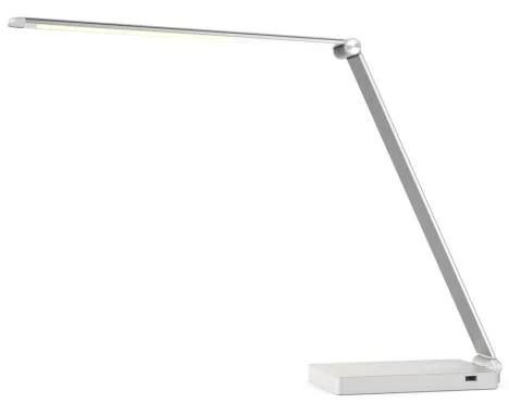 Hot sale amazon 2020 metal led office works reading book desk table lamp light for office led desk lamp with wireless charger